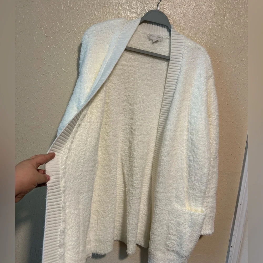 Barefoot Dreams CozyChic Ribbed Knit Trim Cardigan Soft Stretchy Size‎ XL